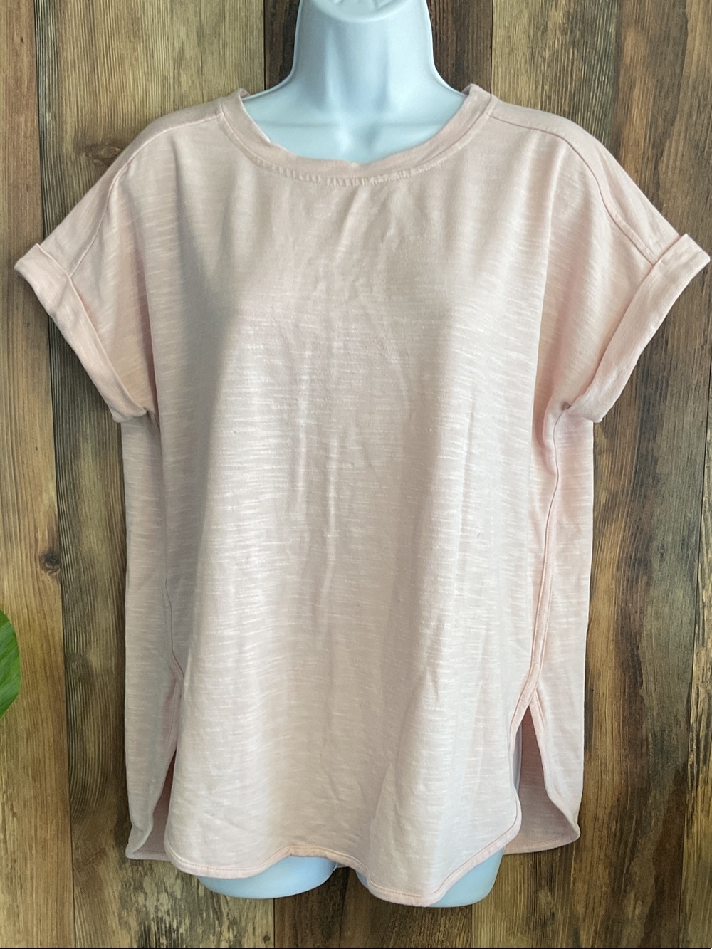 Cupio Soft Blush Crewneck Short Sleeve Top M              239B